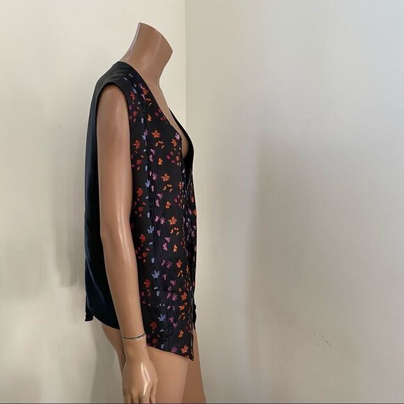 Favourbrook London Black Printed Silk Vest XL - Picture 4 of 11